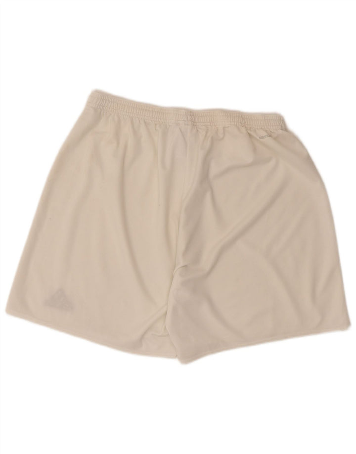 Ανδρικό αθλητικό σορτς Adidas Climalite XL Λευκό πολυεστέρα