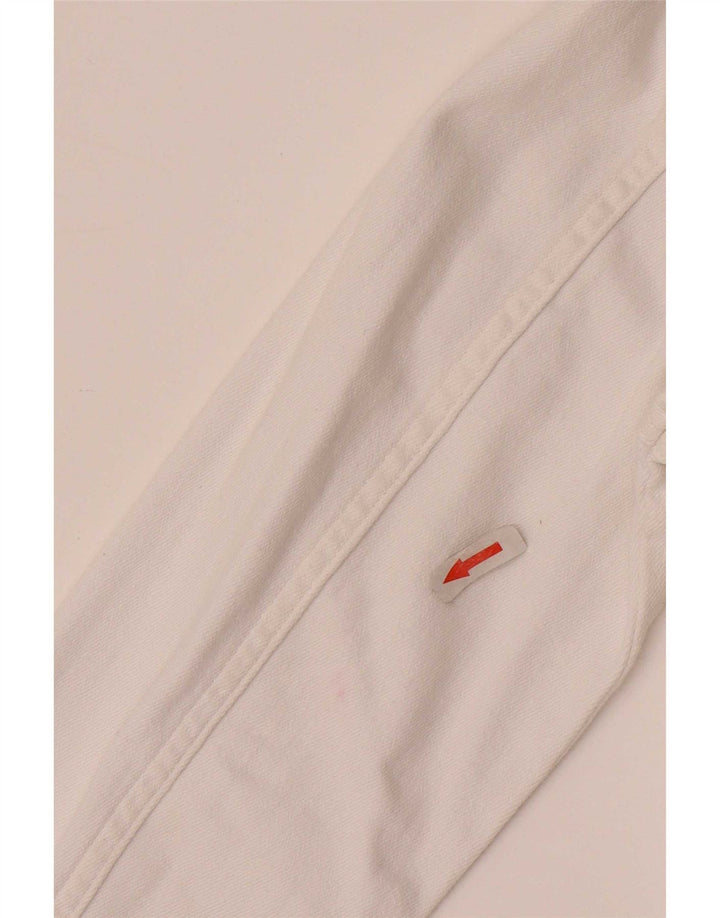 Crew Clothing Γυναικείο Τζιν Μπουφάν UK 10 Small White