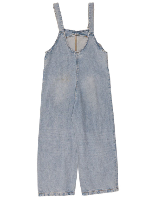 Zara Γυναικεία Dungarees Loose Jeans UK 10 Small W32 L24 Μπλε βαμβακερό