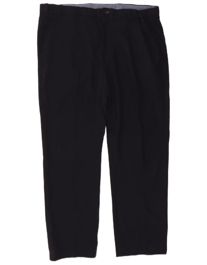 Marks & Spencer Ανδρικό ίσιο παντελόνι Chino W42 L29 Navy Blue Polyester