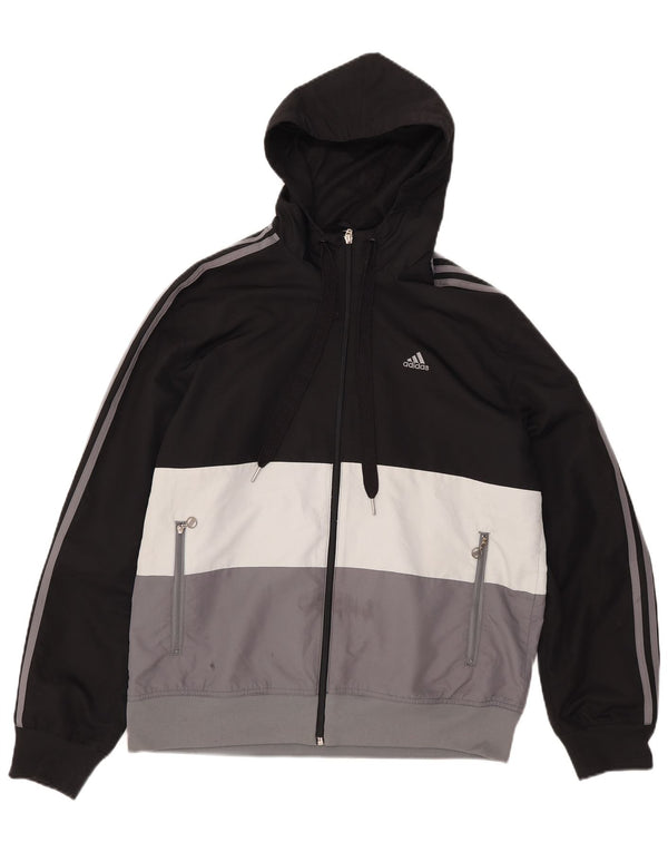 Ανδρική αθλητική φόρμα Adidas με κουκούλα Top Jacket Medium Black Colourblock Polyester