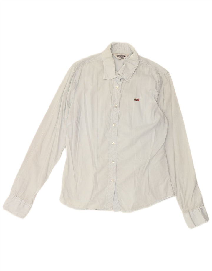 NAPAPIJRI Γυναικείο Geographic Oversized πουκάμισο UK 10 Small Blue