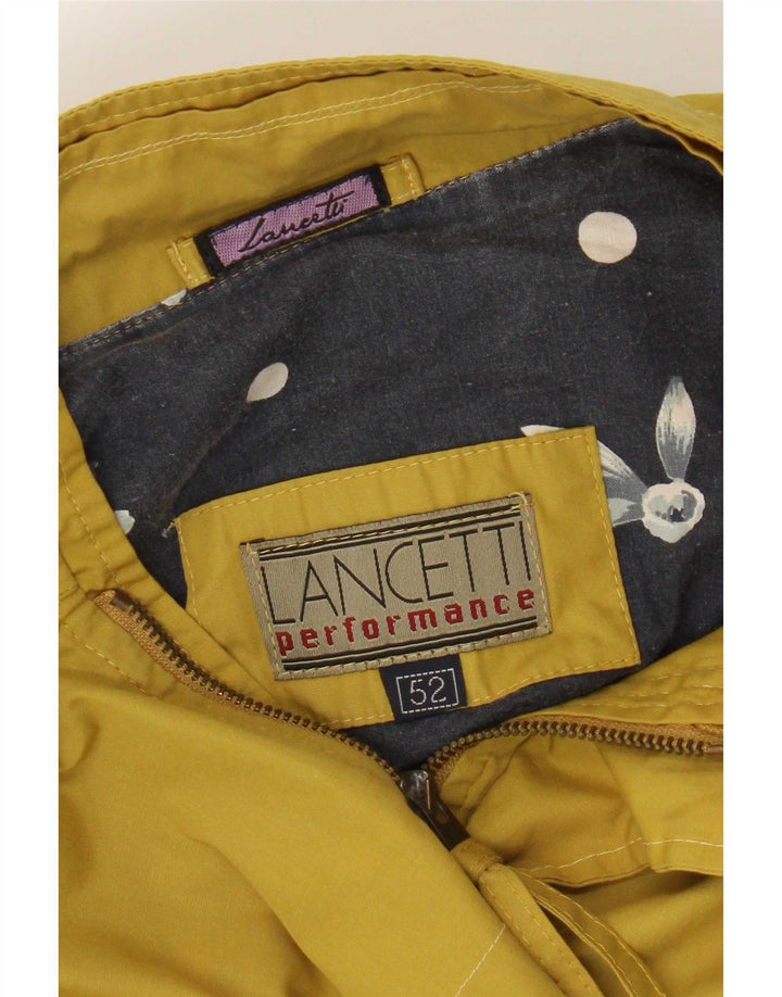 Ανδρικό μπουφάν Lancetti Bomber IT 52 XL Κίτρινο