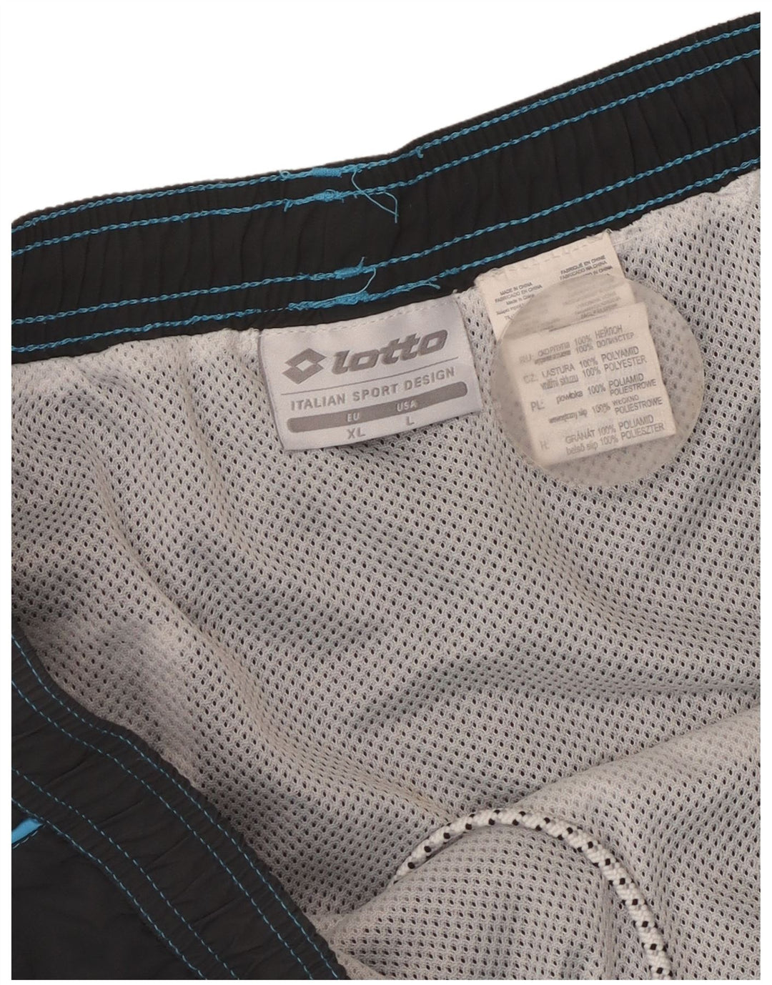 Ανδρικό σορτς Lotto Swimming Large W36 L5 Grey Polyamide