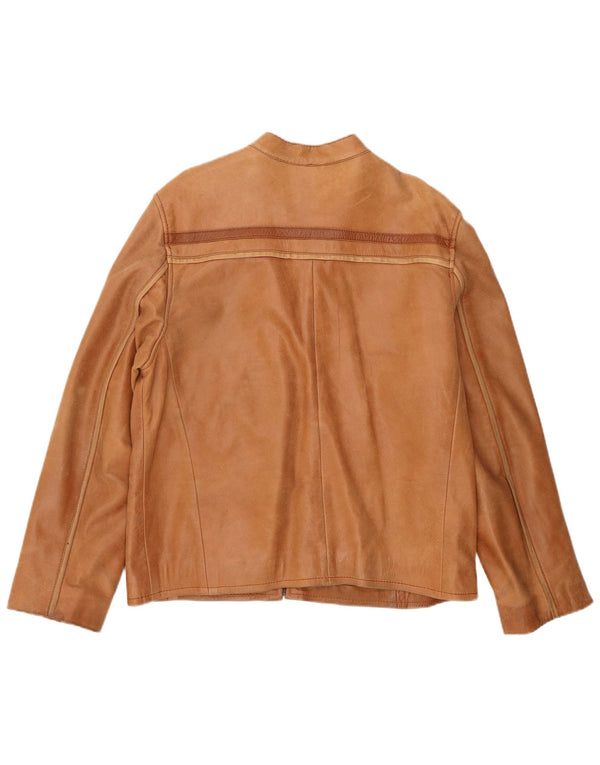 Vintage Ανδρικό Δερμάτινο Σακάκι Racer UK 40 Large Brown