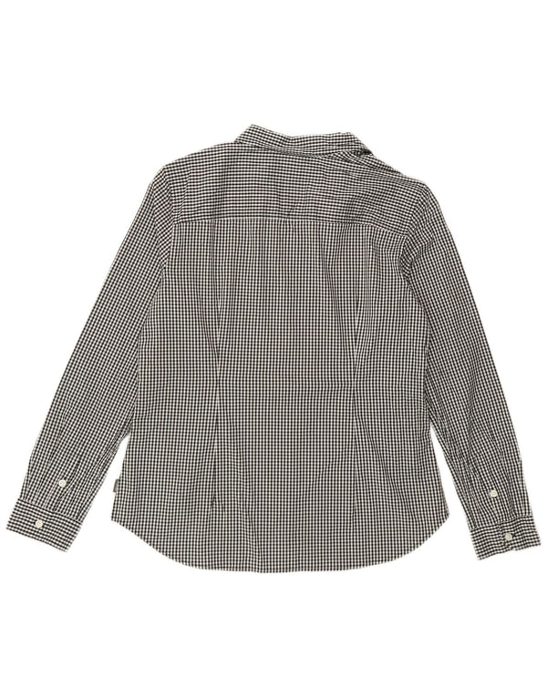 Γυναικείο πουκάμισο Eddie Bauer UK 16 Large Black Gingham Cotton