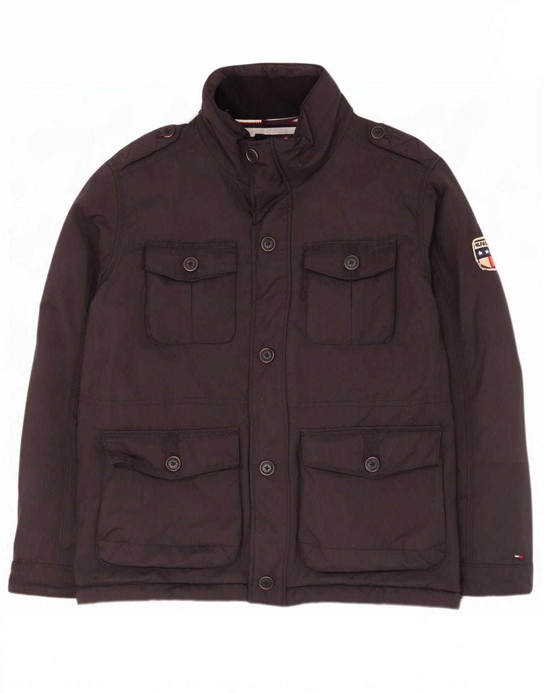 Tommy Hilfiger Ανδρικό Military Jacket UK 40 Large Black Nylon