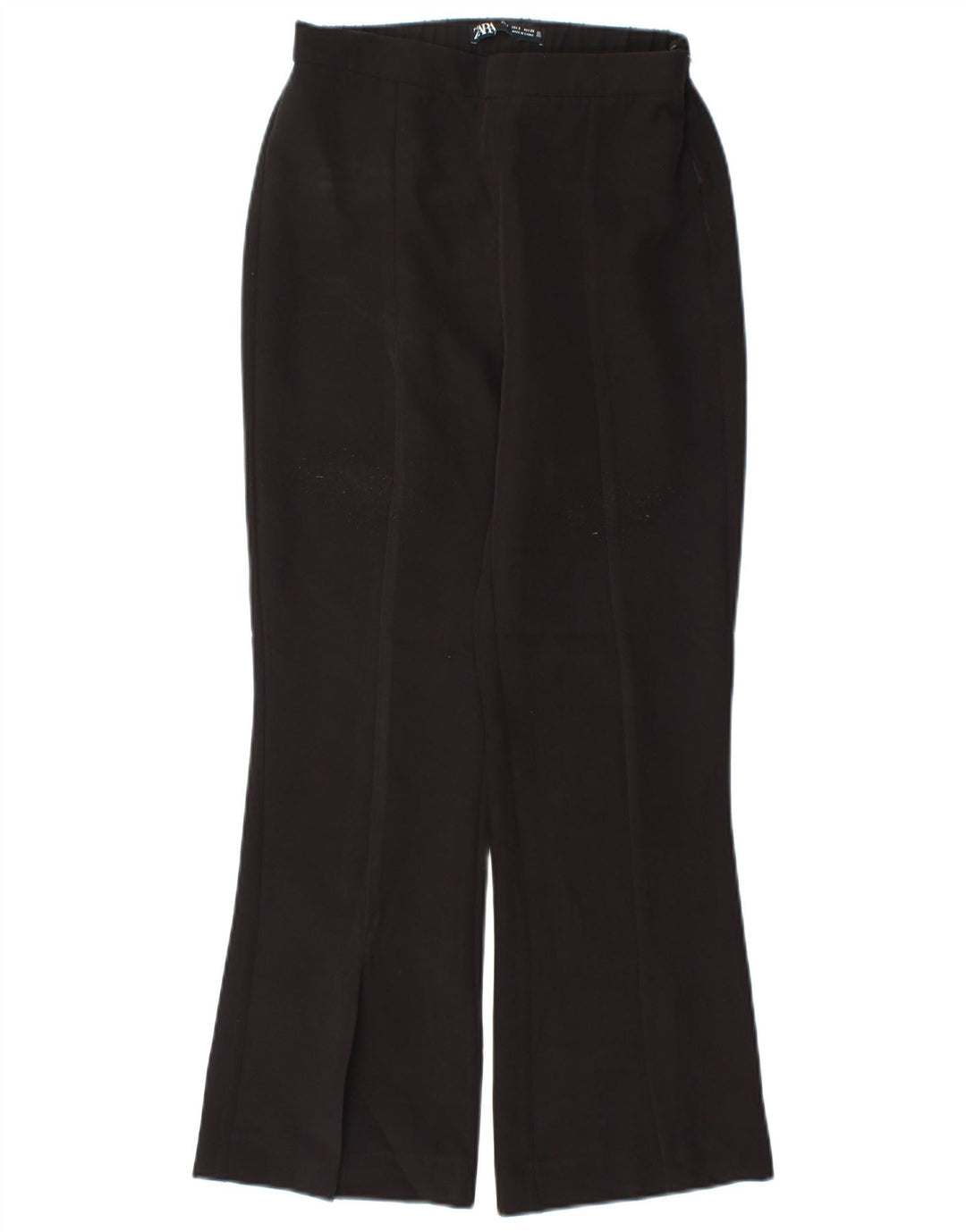 Zara Γυναικείο Bootcut Casual Παντελόνι Μικρό W26 L26 Μαύρο Πολυεστέρα