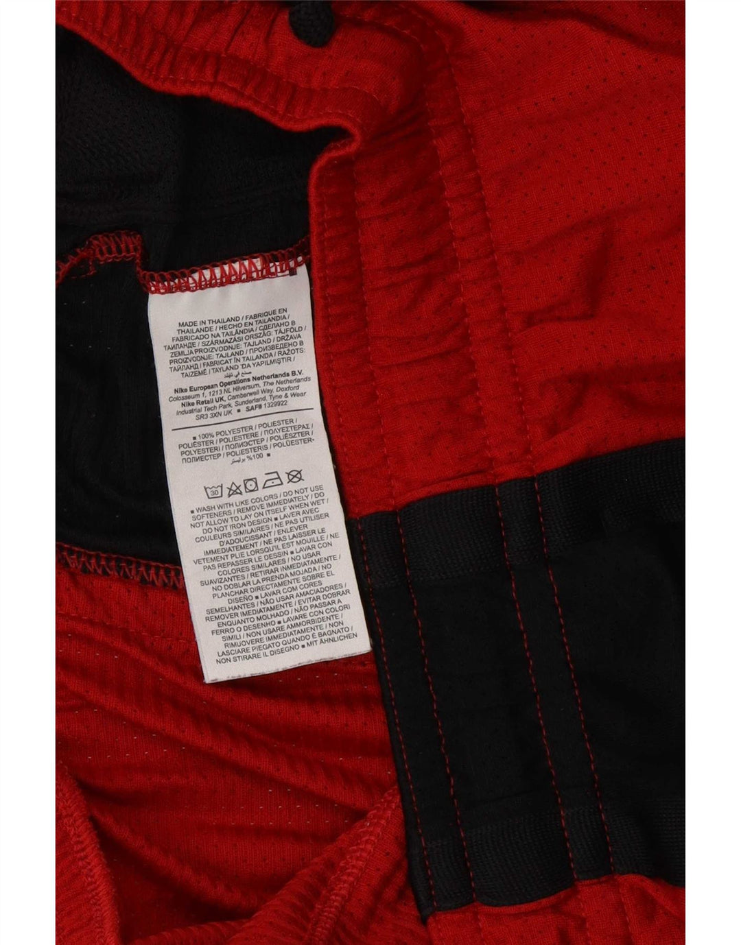 Ανδρικό αθλητικό σορτς Jordan XL Red Colourblock Πολυεστέρας
