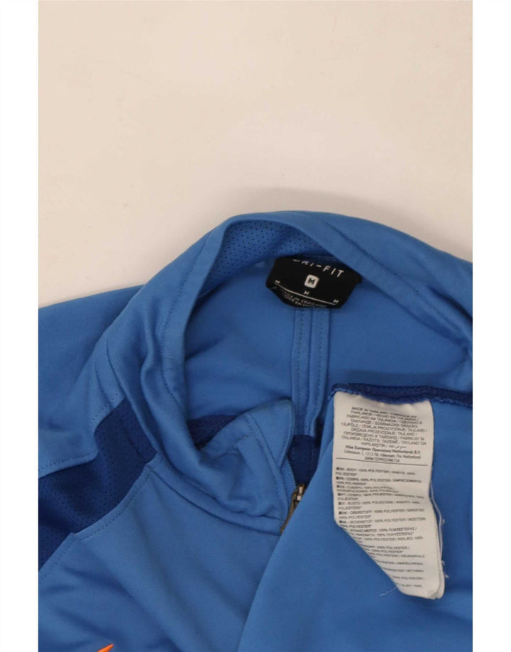 Ανδρική φόρμα Nike Dri Fit με φερμουάρ πουλόβερ στο επάνω μέρος, μεσαίο μπλε χρώμα