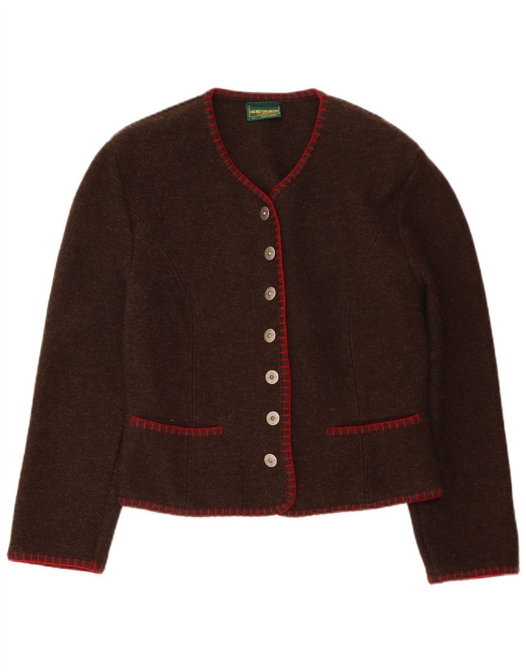 GEIGER Γυναικείο Μπουφάν Blazer 7 κουμπιών IT 44 Μεσαίο Καφέ