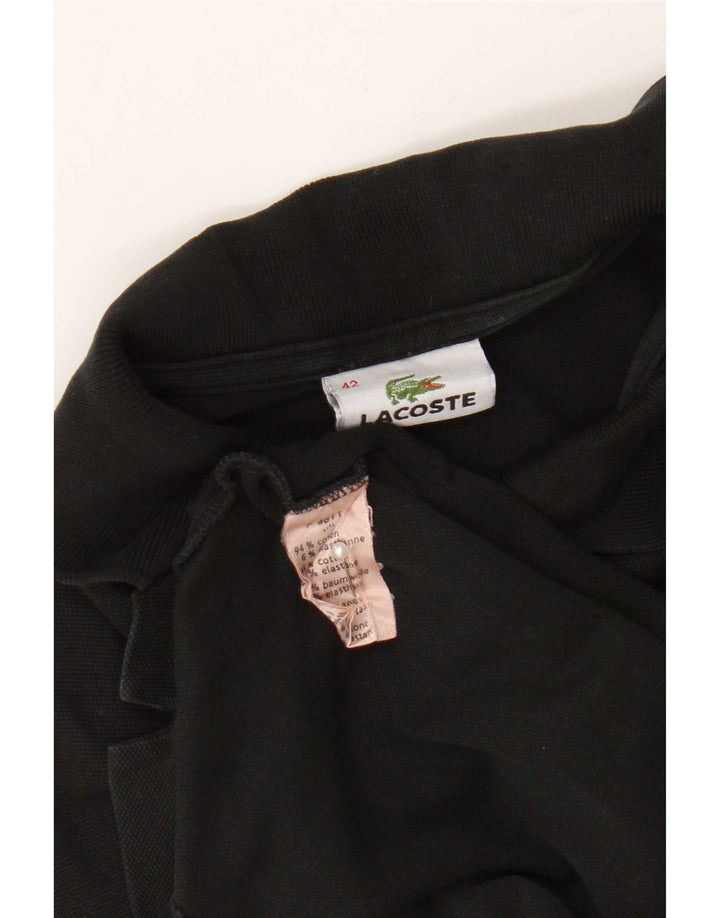 Lacoste Γυναικείο Φόρεμα Polo Νούμερο 42 Μεγάλο Μαύρο Βαμβακερό