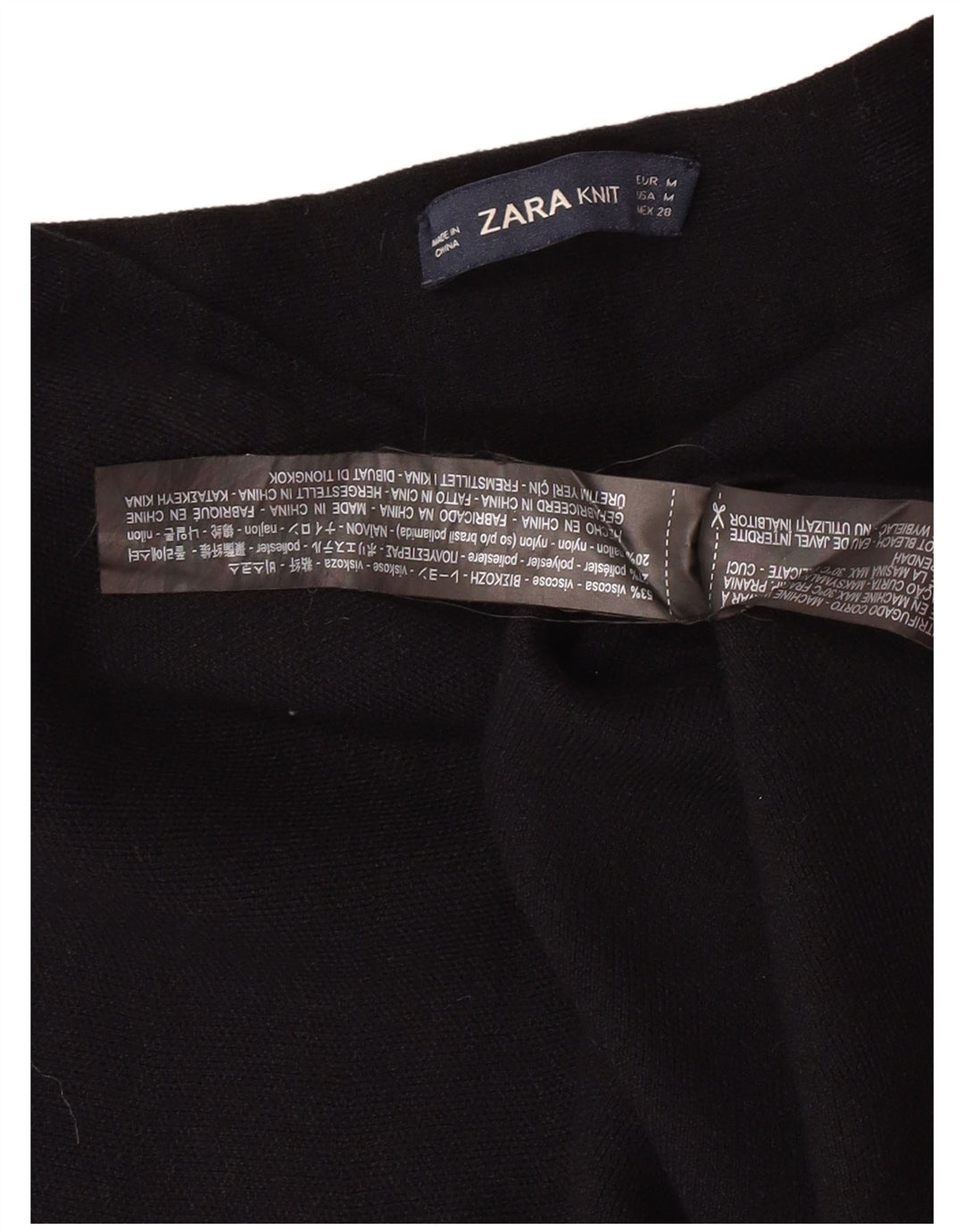 Zara Γυναικεία Ψηλόμεση Φούστα A-Line Medium W24 Μαύρη βισκόζη