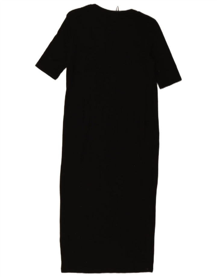 Zara Γυναικείο Maxi Φόρεμα UK 8 Small Black Polyester