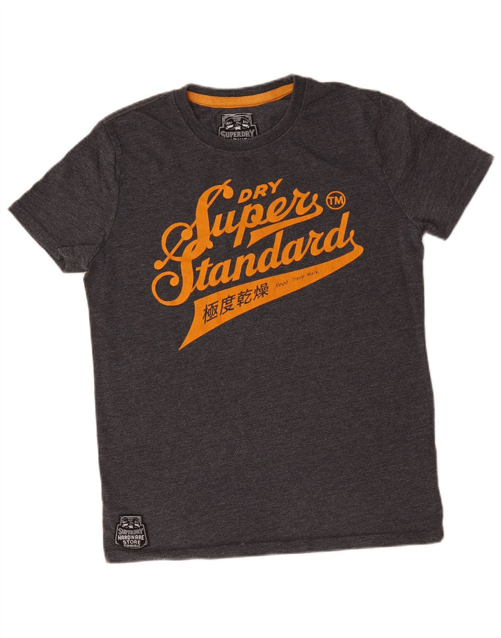 Ανδρικό γραφικό T-Shirt Superdry Top Μεσαίο γκρι βαμβακερό