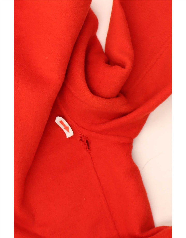 Zara Γυναικείο παλτό με διπλό στήθος UK 10 Small Red Wool