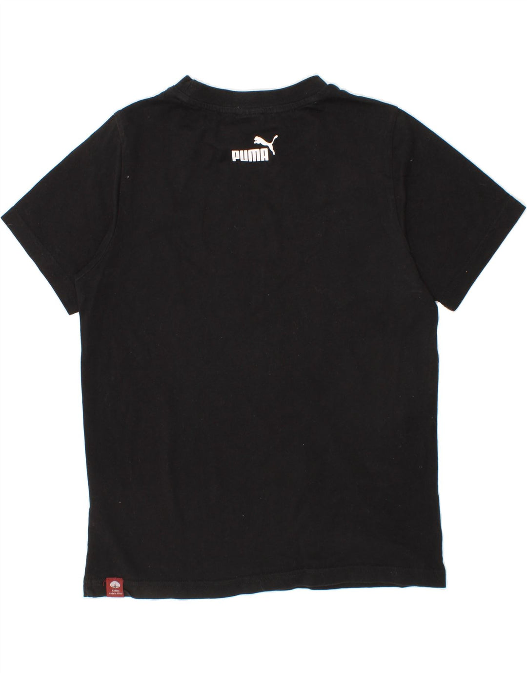PUMA Boys Graphic T-Shirt Top 9-10 Years Medium Black Vintage Puma and Second-Hand Puma from Messina Hembry 