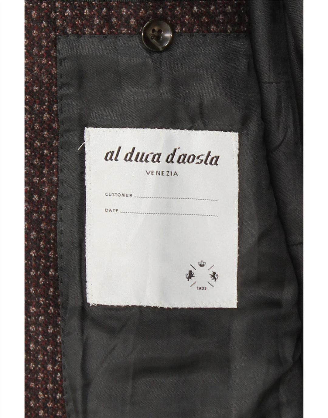 Al Duca D'Aosta Ανδρικό σακάκι με 3 κουμπιά σακάκι IT 52 XL σε μπορντό