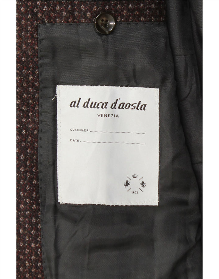 Al Duca D'Aosta Ανδρικό σακάκι με 3 κουμπιά σακάκι IT 52 XL σε μπορντό