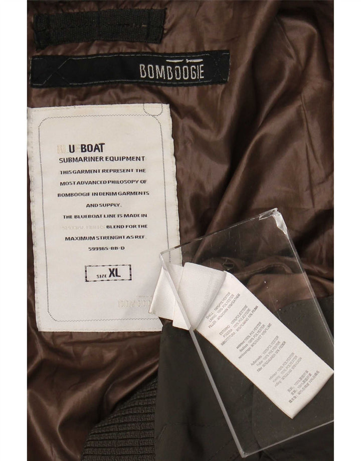 Ανδρικό μπουφάν με κουκούλα Bomboogie UK 42 XL Γκρι πολυεστέρας