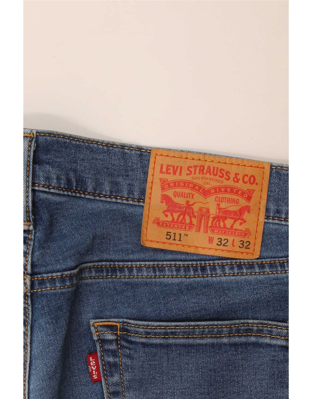 Levi's Mens 511 Slim Jeans W32 L29 Blue Cotton