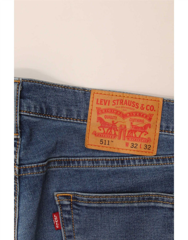 Levi's Mens 511 Slim Jeans W32 L29 Blue Cotton