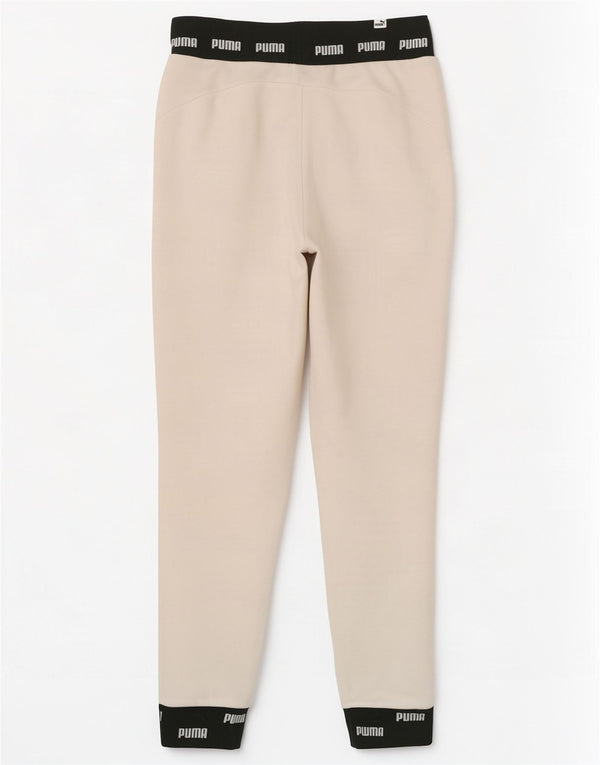 Ανδρική φόρμα γραφικής Puma Παντελόνι Joggers XS White Colourblock Βαμβακερό