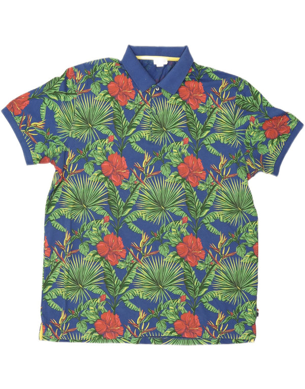 U.S. Polo Assn. Mens Shirt 3XL Blue Floral Cotton