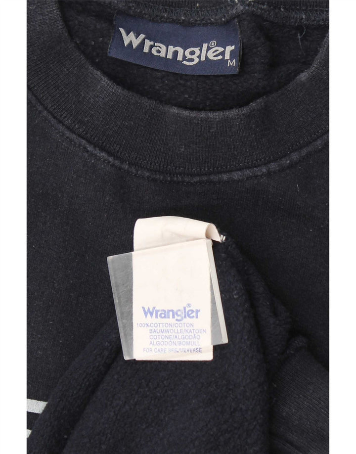 Ανδρικό γραφικό φούτερ Wrangler Jumper Medium Navy Blue βαμβακερό