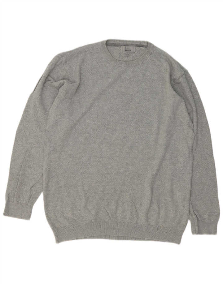Ανδρικό πουλόβερ Marks & Spencer Crew Neck Jumper XL Γκρι βαμβακερό
