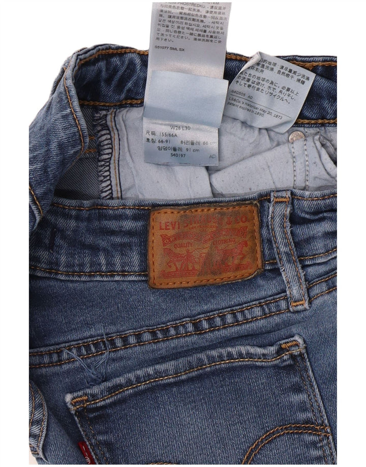 LEVI'S Γυναικείο 711 Skinny Jeans W26 L30 Blue Lyocell