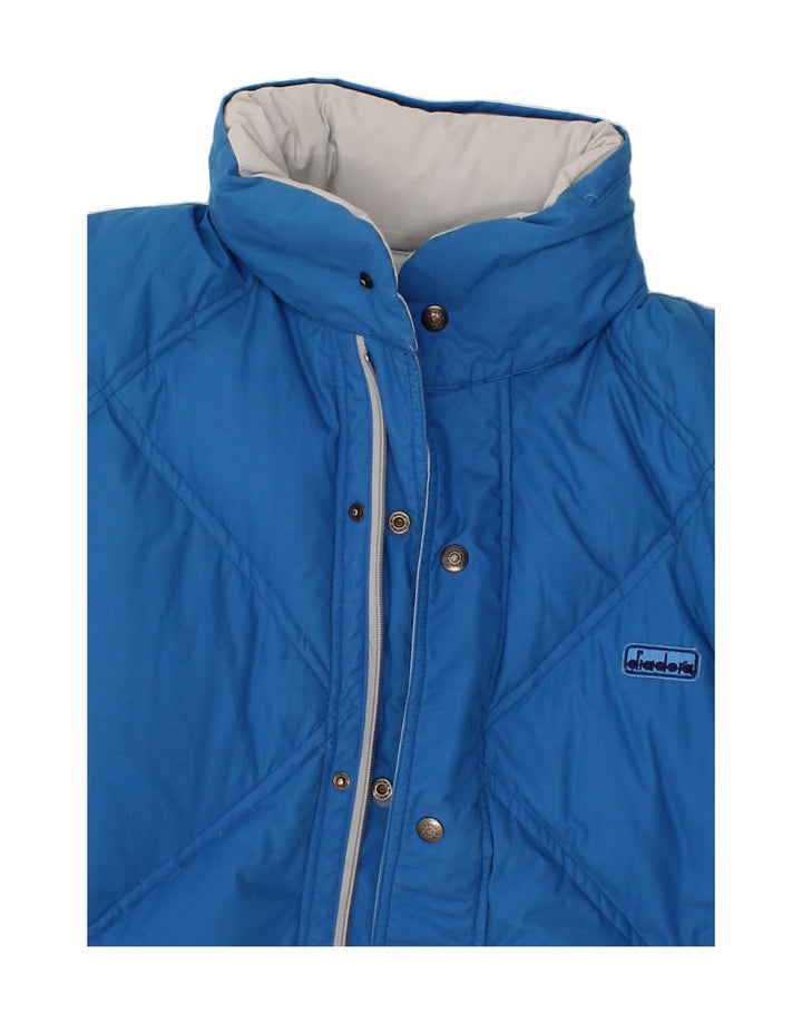 DIADORA Mens Reversible Padded Jacket UK 38 Medium Blue Vintage Diadora and Second-Hand Diadora from Messina Hembry 