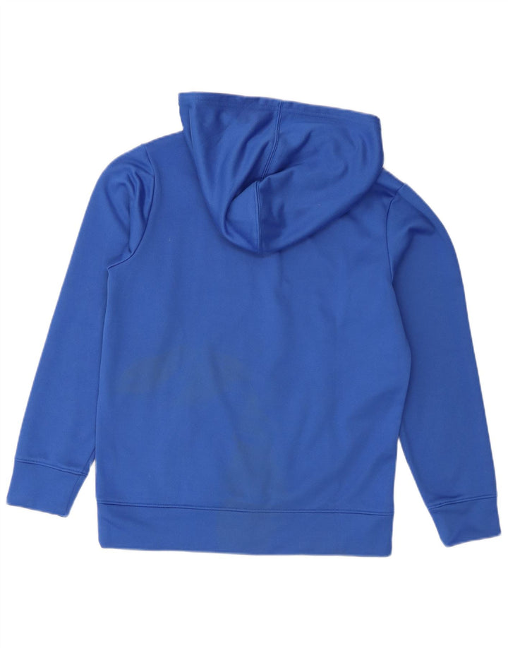 Champion Boys Graphic Hoodie Jumper 14-15 Years Large Blue Polyester