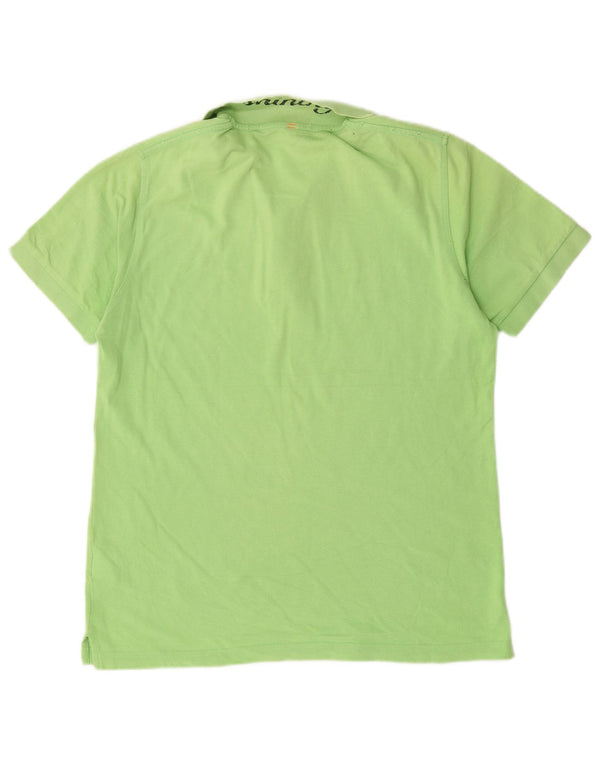 Sun68 Mens Polo Shirt Large Green Cotton