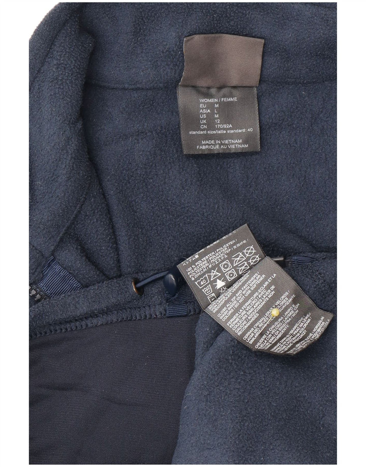 Jack Wolfskin Γυναικείο Fleece Jacket UK 12 Medium Navy Blue Polyester