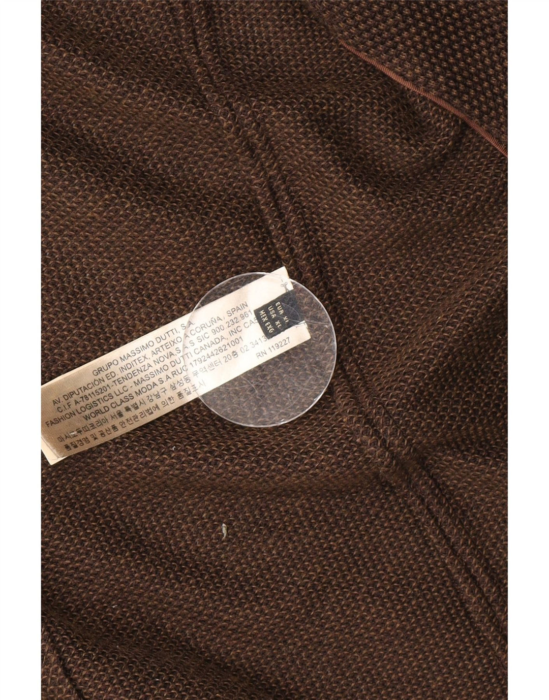 Massimo Dutti Ανδρικό σακάκι σακάκι με 2 κουμπιά UK 42 XL καφέ βαμβακερό