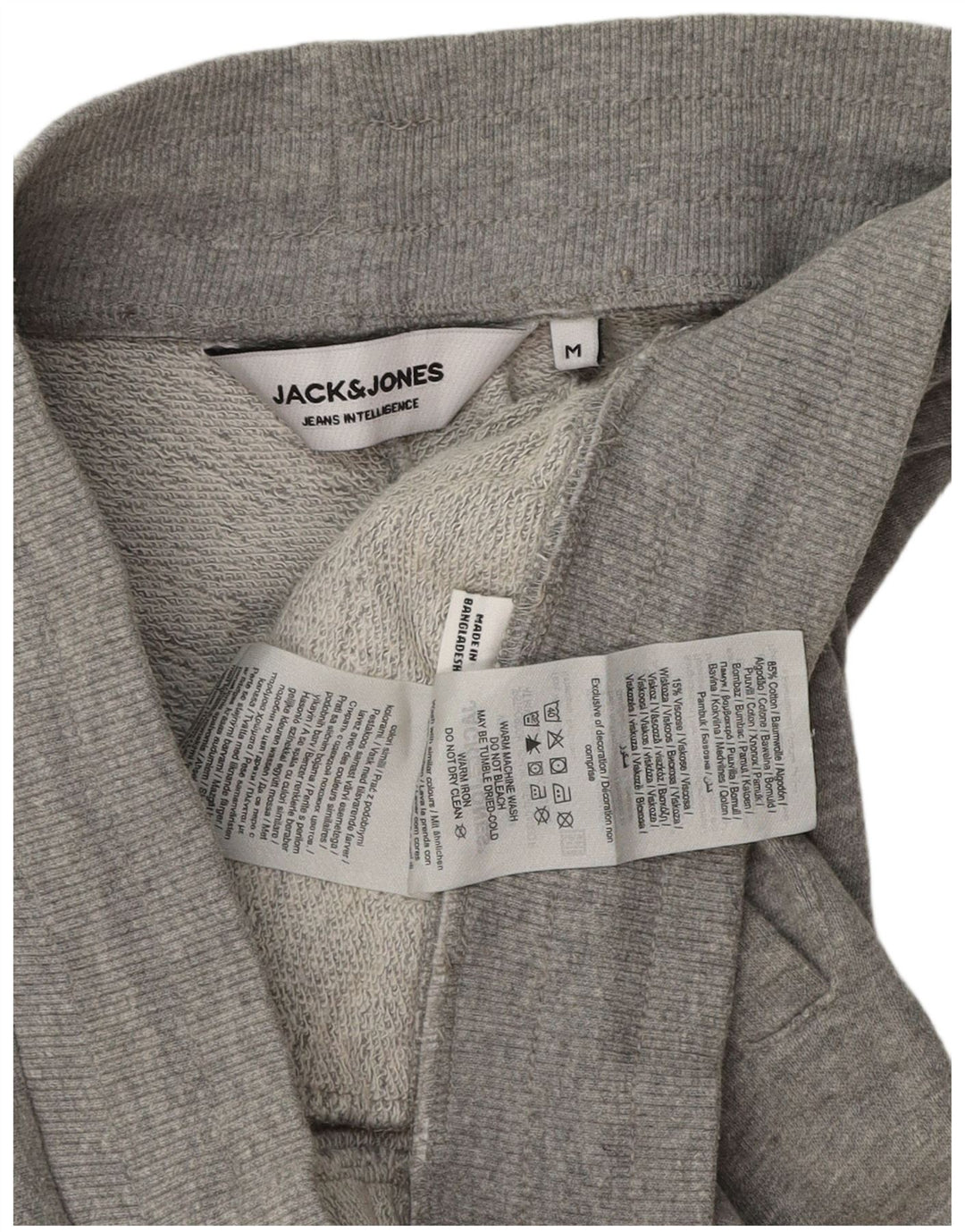 JACK & JONES Ανδρική φόρμα Cargo Παντελόνι Joggers Μεσαίο γκρι βαμβακερό