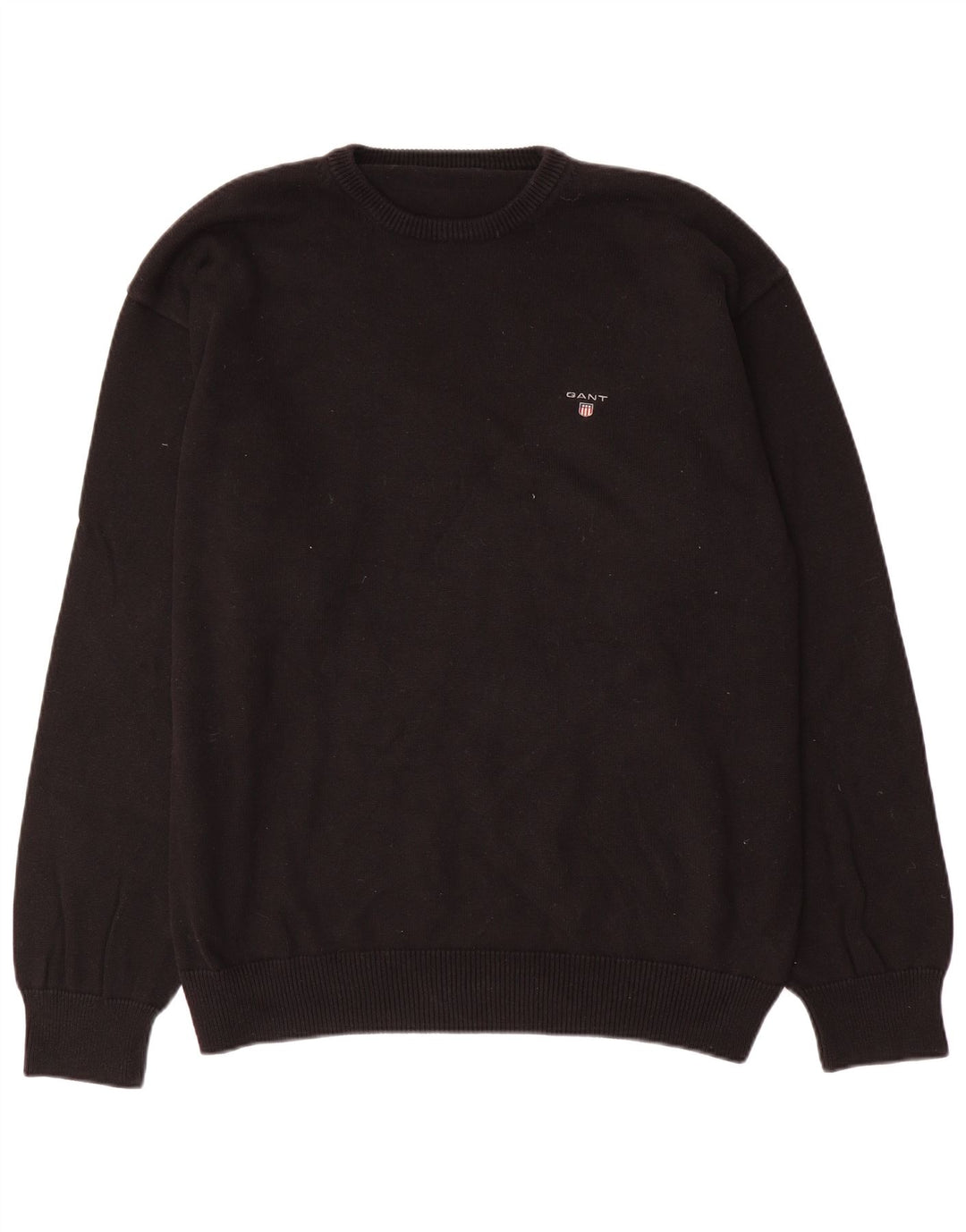 Ανδρικό πουλόβερ Gant Crew Neck Jumper 3XL Μαύρο βαμβακερό