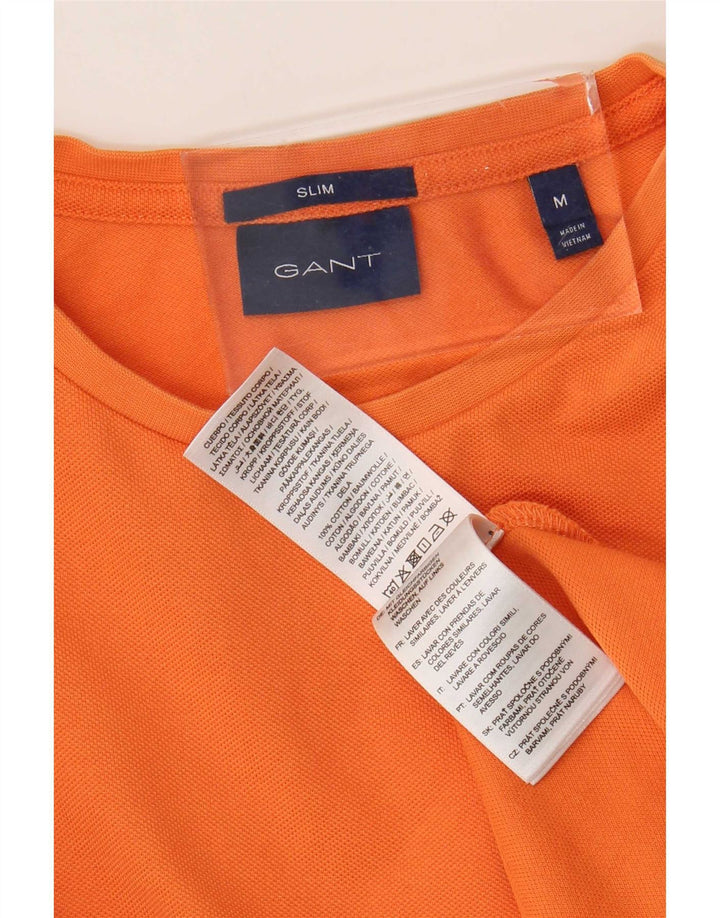 Ανδρικό T-shirt Gant Slim Fit Top Μεσαίο πορτοκαλί βαμβακερό