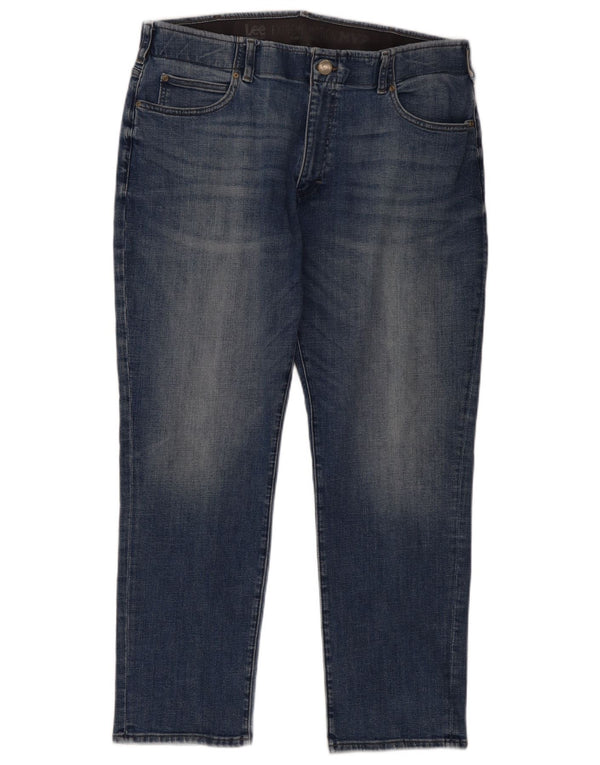 Lee Mens Straight Jeans W38 L30 Blue Cotton