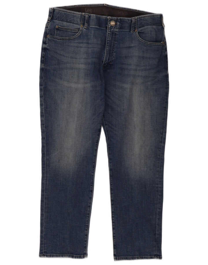 Lee Mens Straight Jeans W38 L30 Blue Cotton