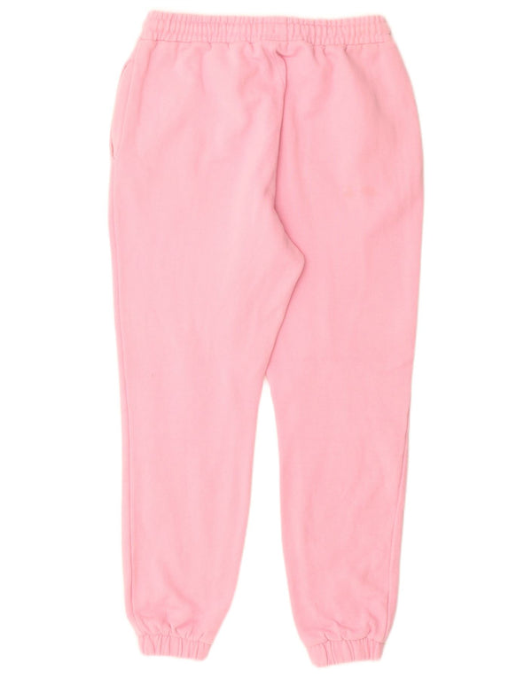 Ellesse Womens Graphic Tracksuit Trousers Joggers UK 8 Small Pink Cotton