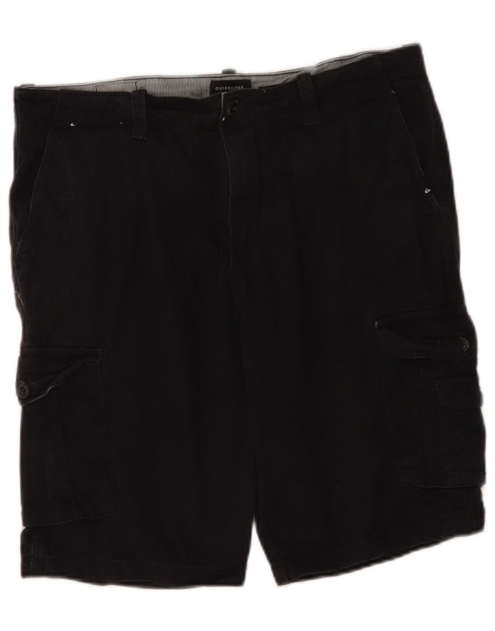 Ανδρικό σορτς Cargo Quiksilver W32 μεγάλο μαύρο βαμβακερό