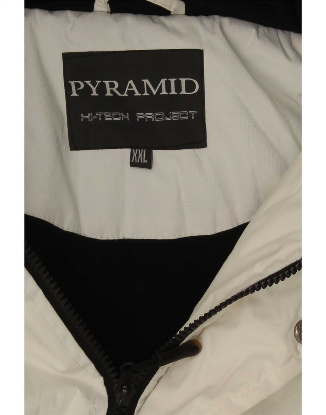 Pyramid Ανδρικό μπουφάν σκι με κουκούλα UK 44 2XL White Colourblock