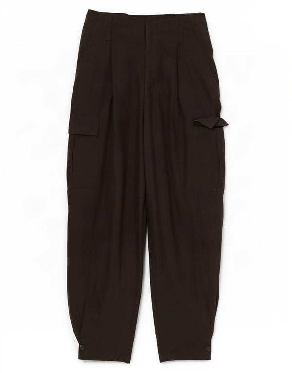 Zara Γυναικείο Ψηλόμεσο Παντελόνι Cargo Small W26 L24 Μαύρο