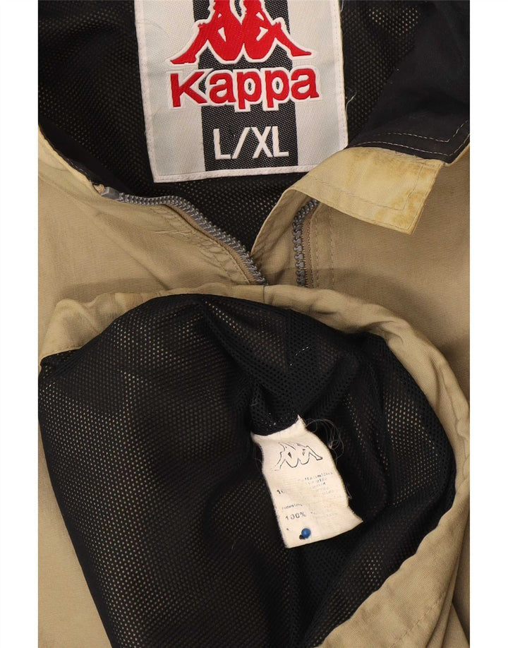 Kappa Ανδρικό μπουφάν βροχής UK 40 Large Khaki Polyamide