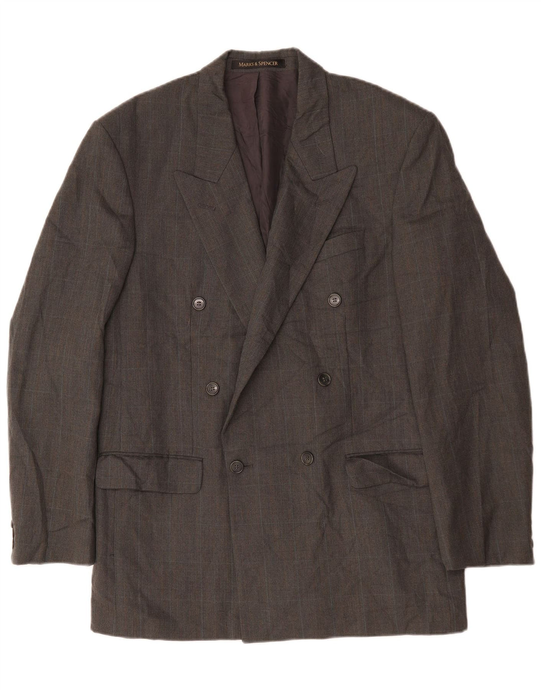 Marks & Spencer Ανδρικό σακάκι με διπλό στήθος UK 40 Medium Grey