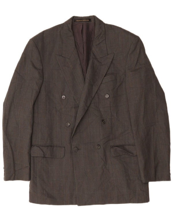 Marks & Spencer Ανδρικό σακάκι με διπλό στήθος UK 40 Medium Grey