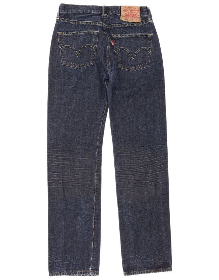 Levi's Mens 501 Straight Jeans W30 L32 Navy Blue