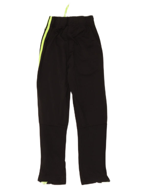 Adidas Boys Tracksuit Trousers 7-8 Years Black Polyester